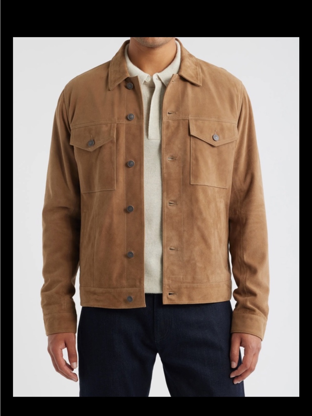 Nordstrom Genuine Soft Lightweight Suede Hacker, Sz M, New, Tan